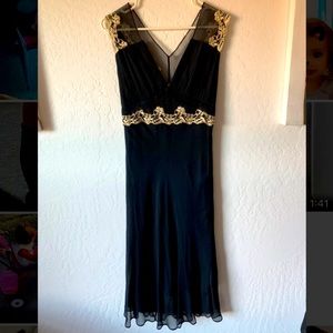 Black and Gold Dress